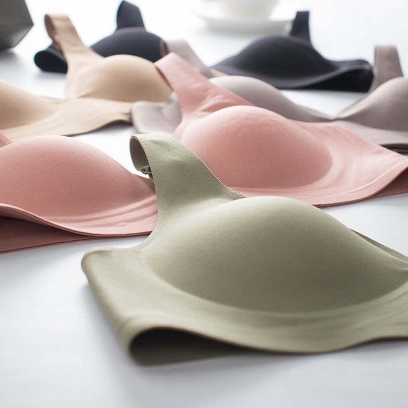 Seamless Jelly V Neck Wireless Bra