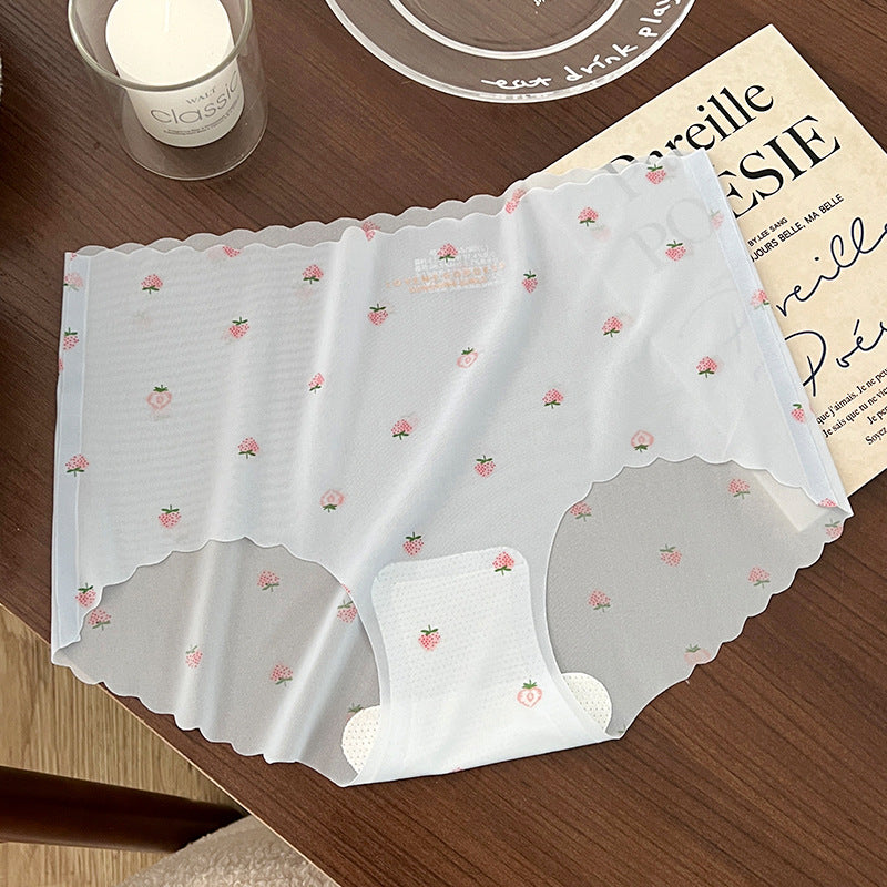 Dearcurve's Ice Silk Strawberry Panties