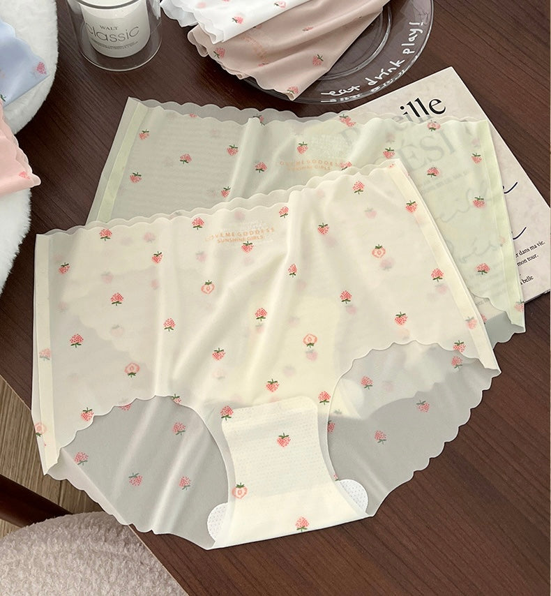 Dearcurve's Ice Silk Strawberry Panties
