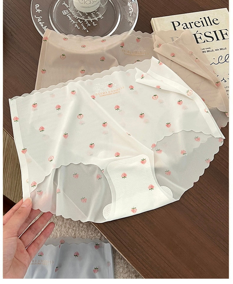Dearcurve's Ice Silk Strawberry Panties