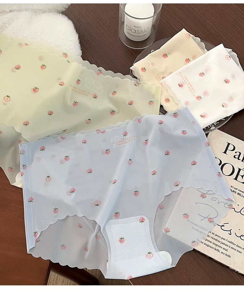 Dearcurve's Ice Silk Strawberry Panties