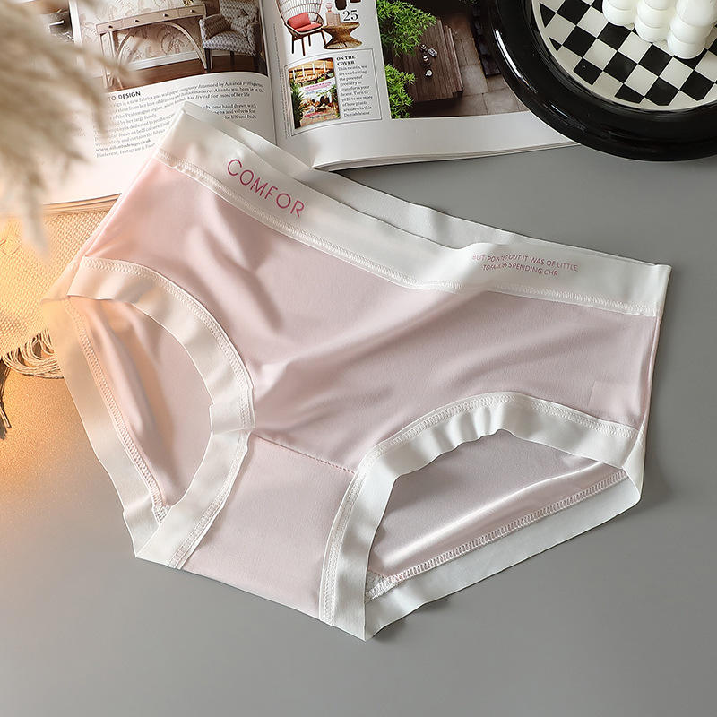 Ultra-Soft Ice Silk Seamless Panties – Breathable No-Show Fit
