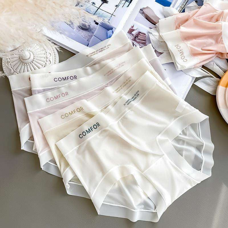 Ultra-Soft Ice Silk Seamless Panties – Breathable No-Show Fit
