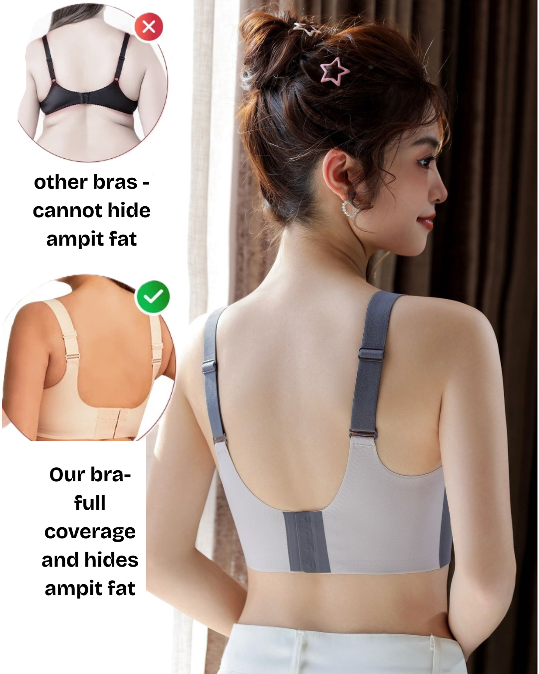 Wireless Push Up Anti Sagging Bra