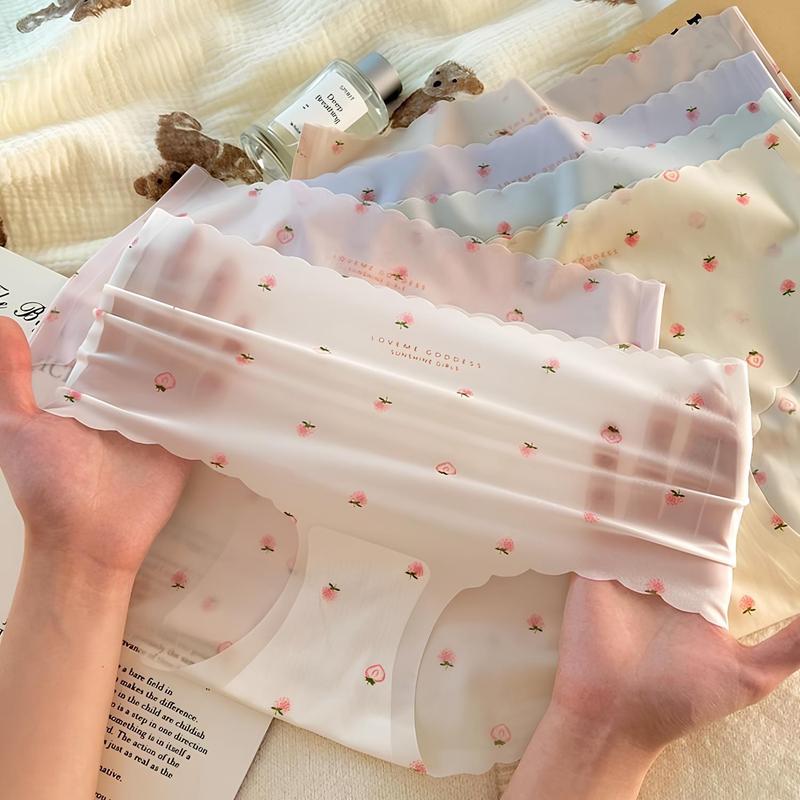 Dearcurve's Ice Silk Strawberry Panties