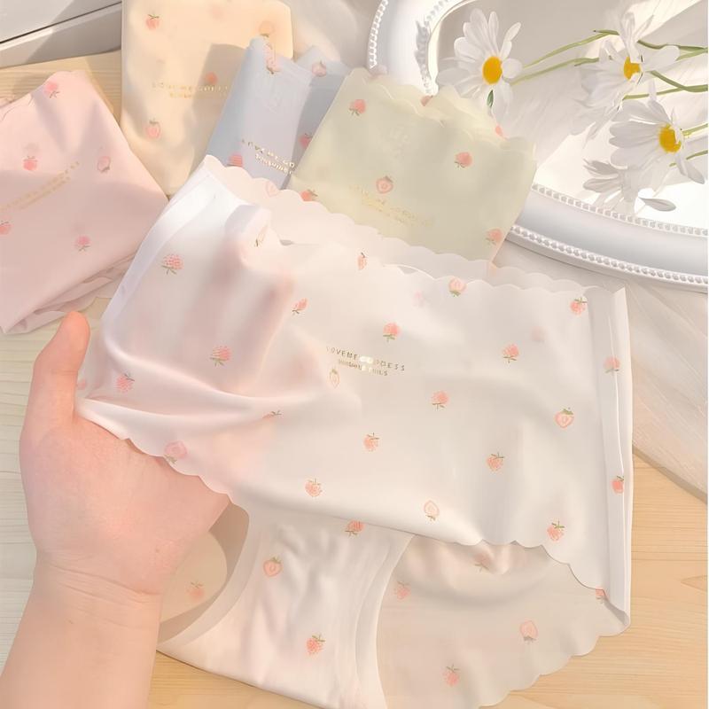 Dearcurve's Ice Silk Strawberry Panties