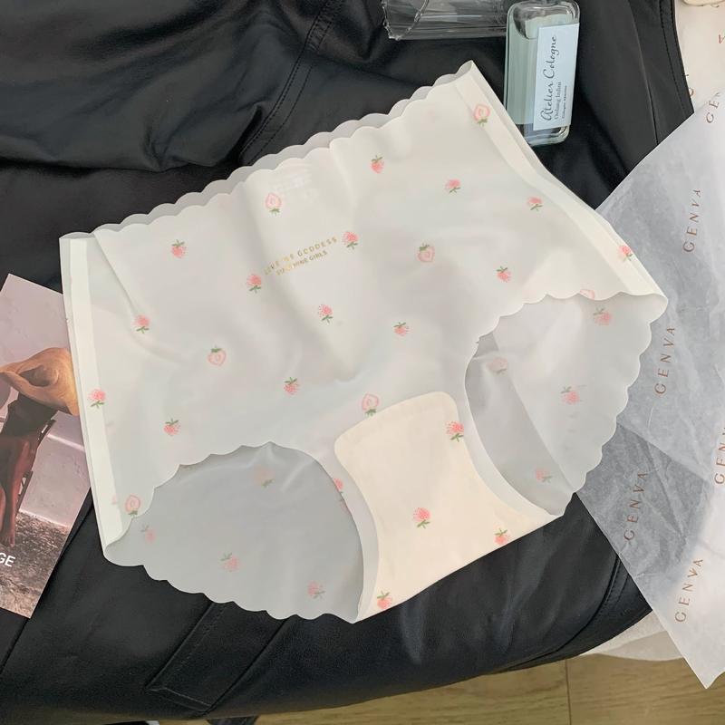 Dearcurve's Ice Silk Strawberry Panties